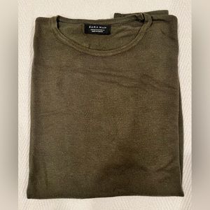 Khaki Green Zara Mens - Short sleeve top